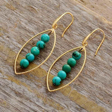 Branches In Bloom Turquoise Earrings-Your Soul Place